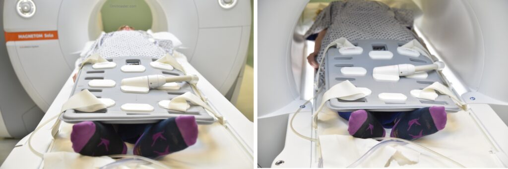 MRI positioning of legs