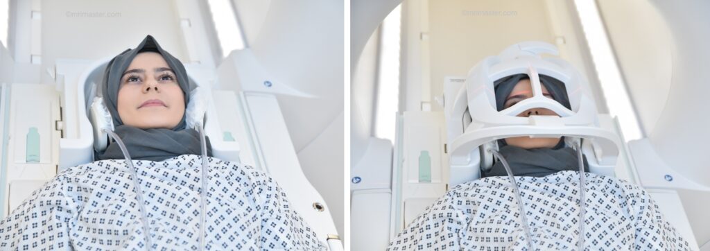 magnetic resonance angiography(MRA) of the brain positioning