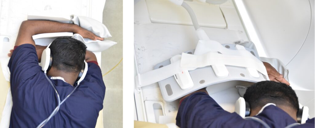 MRI FABS (flexed elbow, abducted shoulder, forearm supinated) view positioning