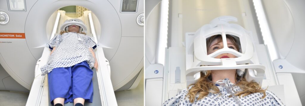Multiple sclerosis (MS) MRI positioning photo