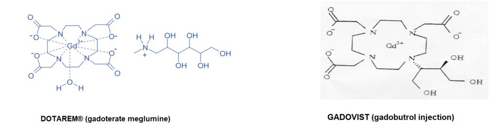Molecular formula of mri contrast agents
