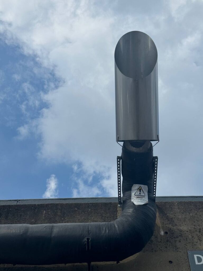 MRI quench pipe